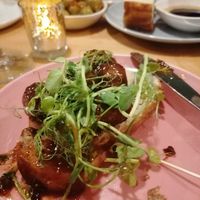 Ah the comfort of Sticky sausage and white bread at Shrub in Chester