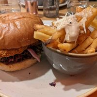 Katsu burger at Shrub in Chester