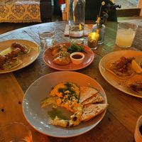 Medley of starters… the crispy tofu tacos were gorgeous  at Shrub in Chester