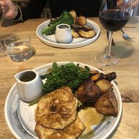 Vegan Sunday roast (£16 for roast and wine deal)   at Shrub in Chester