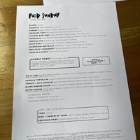 Menu  at Shrub in Chester