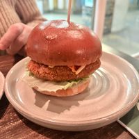 Chicken style Kimchi burger #Veganuary at Shrub in Chester