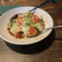 Strawberries and cream with shortbread - all vegan   at Shrub in Chester