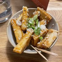 Teriyaki tofu - quite a small portionn  at Shrub in Chester
