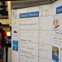 Clearly marked Menu 🙌 at Humphry Slocombe in San Francisco
