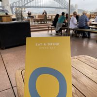 The view from the bar at Opera Bar in Sydney