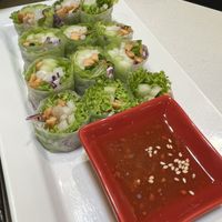 Fresh rolls - not nice as there were no basil nor seaweed  at Red Apple Veggie Cafe 红苹果素食 - Fortune Centre in Central Singapore