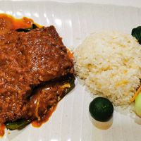 Bake fish with banana leaf at Red Apple Veggie Cafe 红苹果素食 - Fortune Centre in Central Singapore
