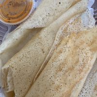 Plain dosa at Coriander Bistro in Sharon
