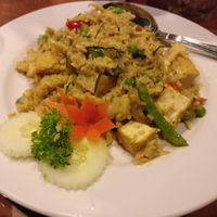 Fried rice with tofu at Bangkok Thai Cuisine in Bloomington
