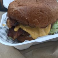 The new double cheez bacn!!! at The Gnarbecue in Croydon