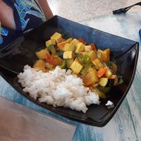 Tai tofu curry at Cafe La Mar Caleta in Lanzarote