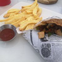 Vegan wrap 🌯 at Cafe La Mar Caleta in Lanzarote