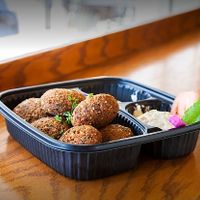 Falafel with hummus at Thyme in Canton