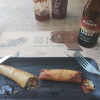 Veggie rolls... Always my faves... at Thai Thai in Florianopolis