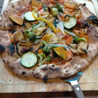 Vegan veggie pizza at Kitchen Snug in Takatsuki