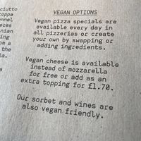 They are very friendly to vegans at Franco Manca in Cambridge