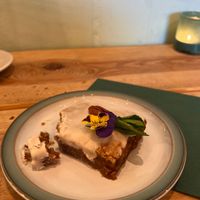 carrot cake. moist. sweet and lil but sour  at CLO in Antwerpen