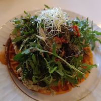 Sweet potato waffel at CLO in Antwerpen