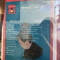 Menu   at Café Moktan and Bakerys in Rishikesh