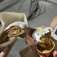 Vegan Apple pie and vegan carrot and ginger muffin   at Café Moktan and Bakerys in Rishikesh