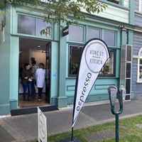 Outside cafe  at Honest Kitchen in Whanganui