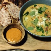 Jackfruit and moringa curry at Dapur Usada  in Ubud