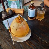 Young Coconut (in comparison to other places pretty small) at Dapur Usada  in Ubud
