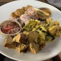 Nasi campur. Ok but bland, expensive and not filling enough    at Dapur Usada  in Ubud