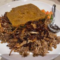 Pumpkin Kibbeh- ask for no dairy to make it vegan at Al Wadi in Boston