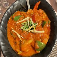 Mushroom curry  at Saffron Mantra Indian in Carvoeiro