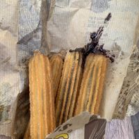 Almond and chocolate at Churros El Topo in Buenos Aires