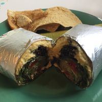 Hummus Wrap at Midway Cafe and Coffee Bar in Islamorada
