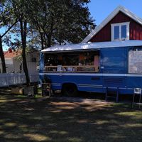 The truck and it's yard. at Swerl Coffee Club - Food Truck in Falkenberg