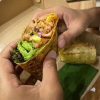 the jackfruit wrap  at Nourish in Ungasan