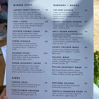 Menú  at Nourish in Ungasan