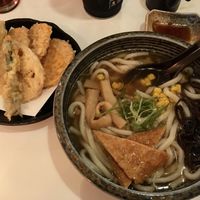  Vegetable tempura and noodle soup  at Kazoku in Hitchin