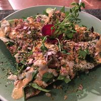 Bien Habillée Raw pizza at La Belle Verte in Gatineau