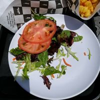 Salad (could have been bigger ;-)) at Statue of Liberty Crown Cafe in New York City