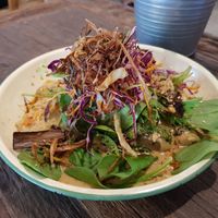 Vegan Malay noodles at Earth Walker & Co in Coledale