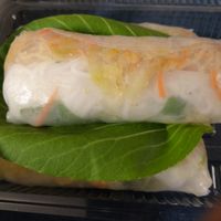 Veg rice paper rolls at Dalat Cafe in Midland