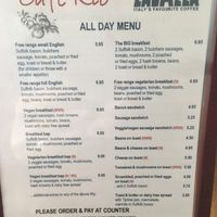 Small cafe in Manningtree, lots of vegan and vegetarian options. I had the vegan breakfast, it was delicious 😋  at Cafe Rio in Manningtree