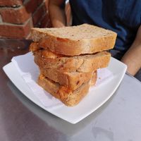 Vegan sausage sandwich at Cafe Rio in Manningtree