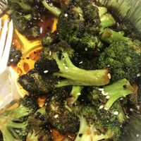 Wok broccoli  at The Rabbit Hole in Pompano Beach