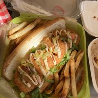 Shrimp Po’ Boy at The Rabbit Hole in Pompano Beach
