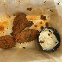 Buffalo wings (we ate most before this picture!) at The Rabbit Hole in Pompano Beach