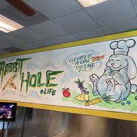 Interior artwork  at The Rabbit Hole in Pompano Beach