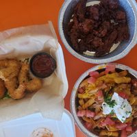 Lots of food for 2 people! at The Rabbit Hole in Pompano Beach