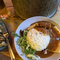 Tofu katsu curry with veg gyoza   at Temaki in Glasgow