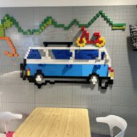 Lego design  at Dousun Soy Milk 豆桑鮮打豆漿 in Taipei